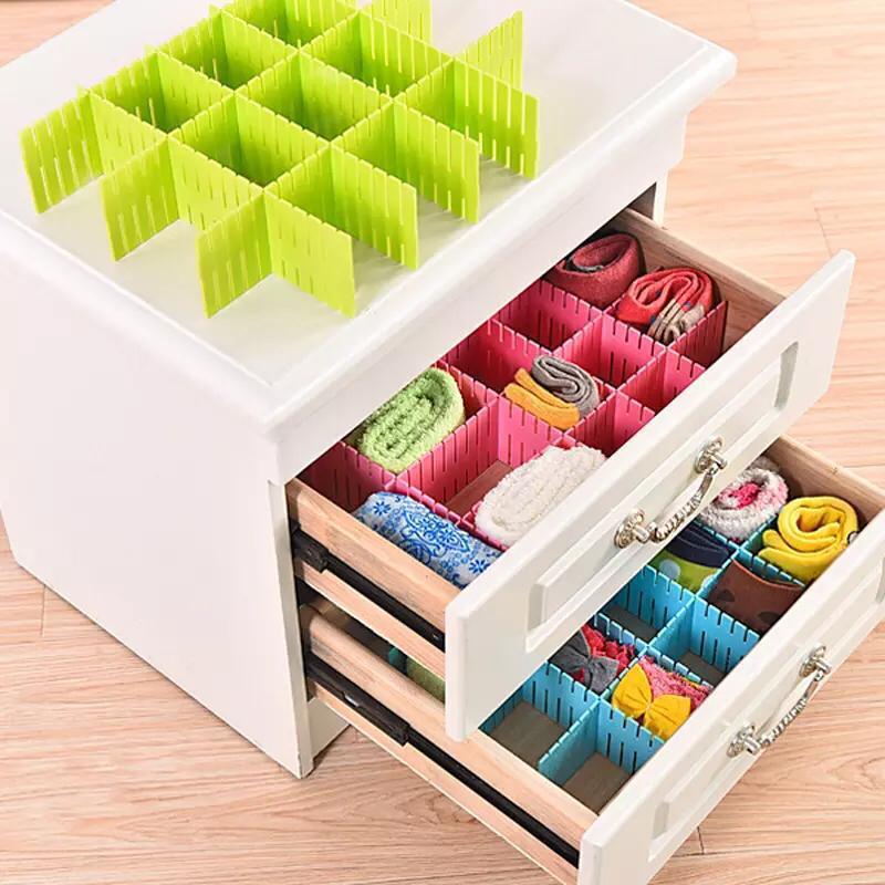 4Pcs Drawer Organizer